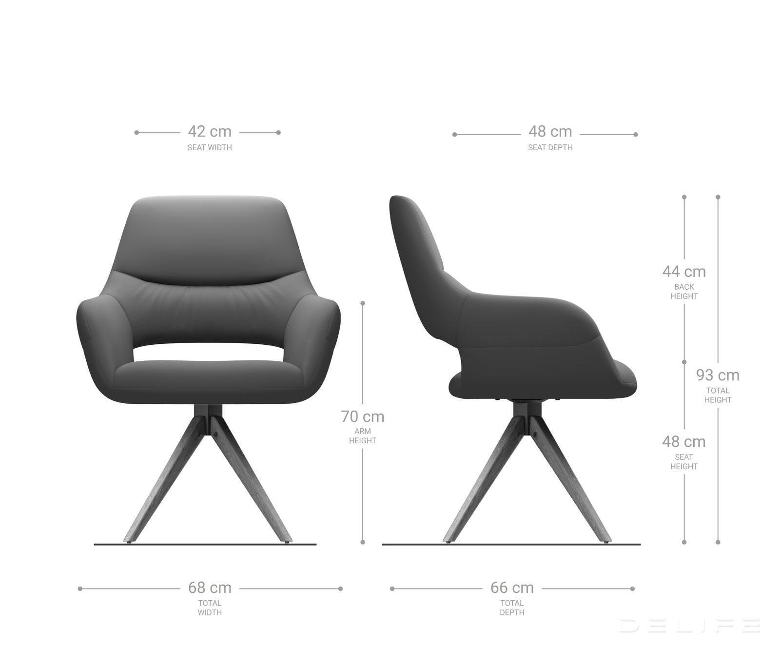 Jedilni stol Yago, Material: Žamet