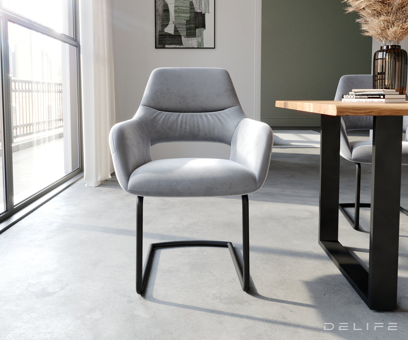 Jedilni stol Yago, Material: Žamet