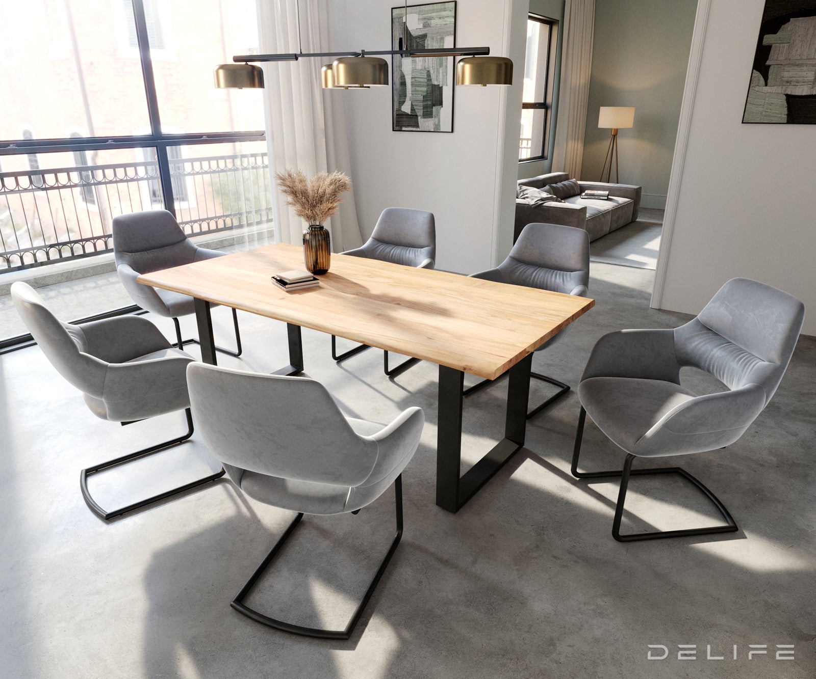 Jedilni stol Yago, Material: Žamet