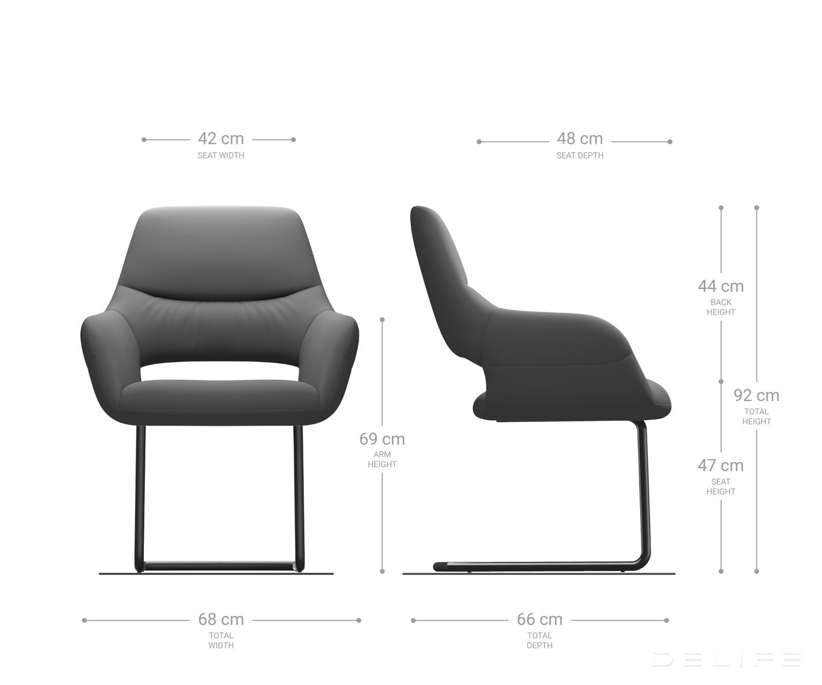 Jedilni stol Yago, Material: Žamet