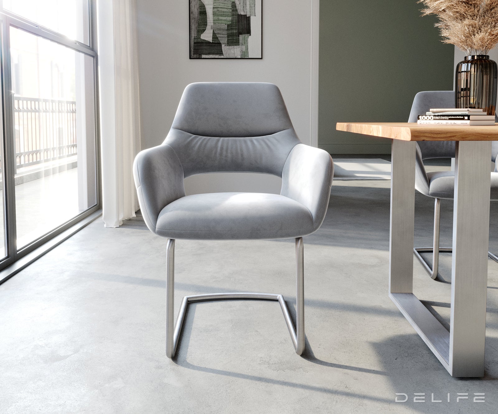 Jedilni stol Yago, Material: Žamet