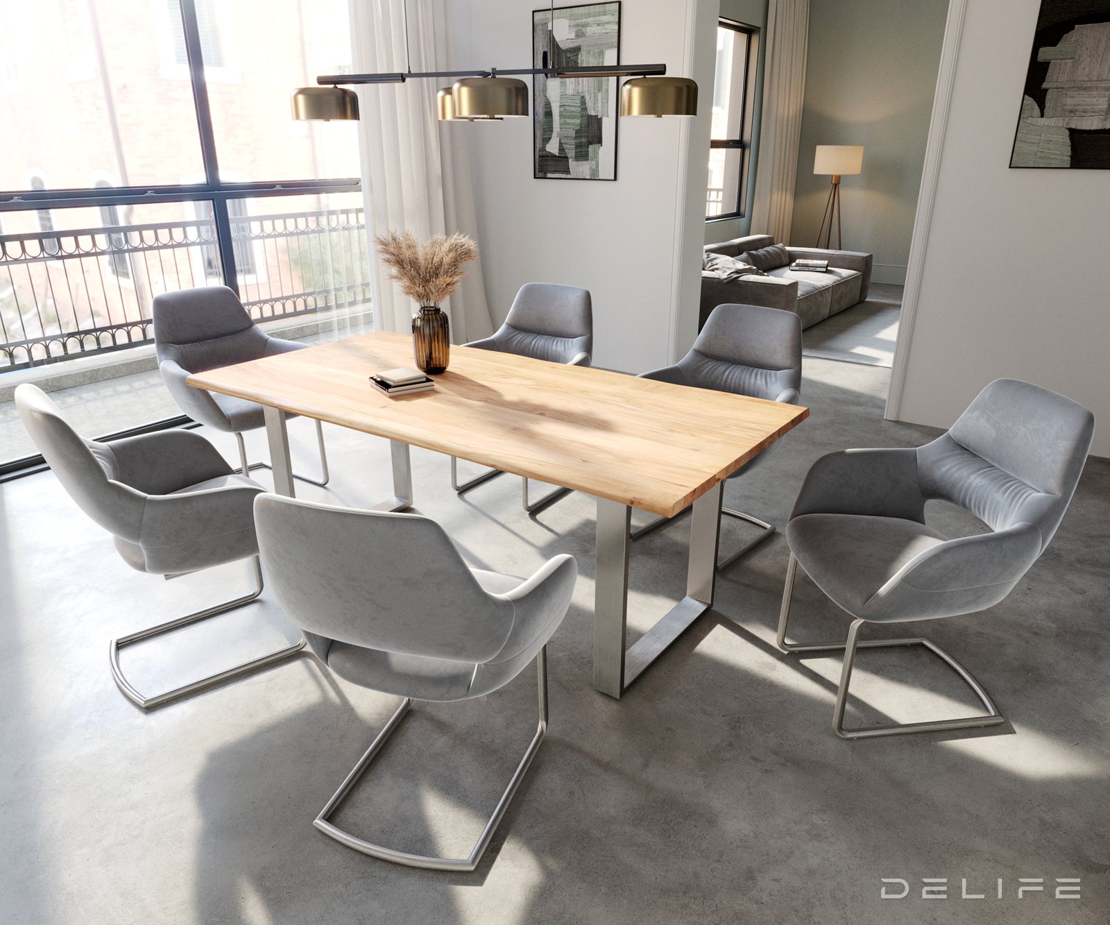 Jedilni stol Yago, Material: Žamet