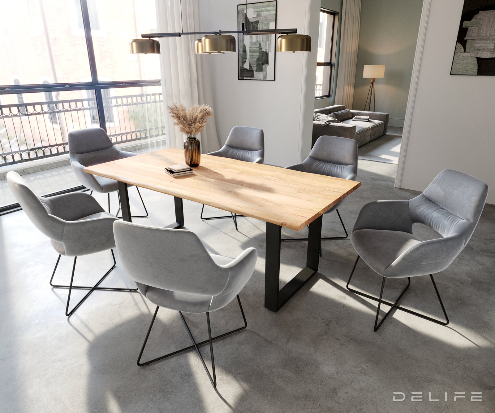 Jedilni stol Yago, Material: Žamet