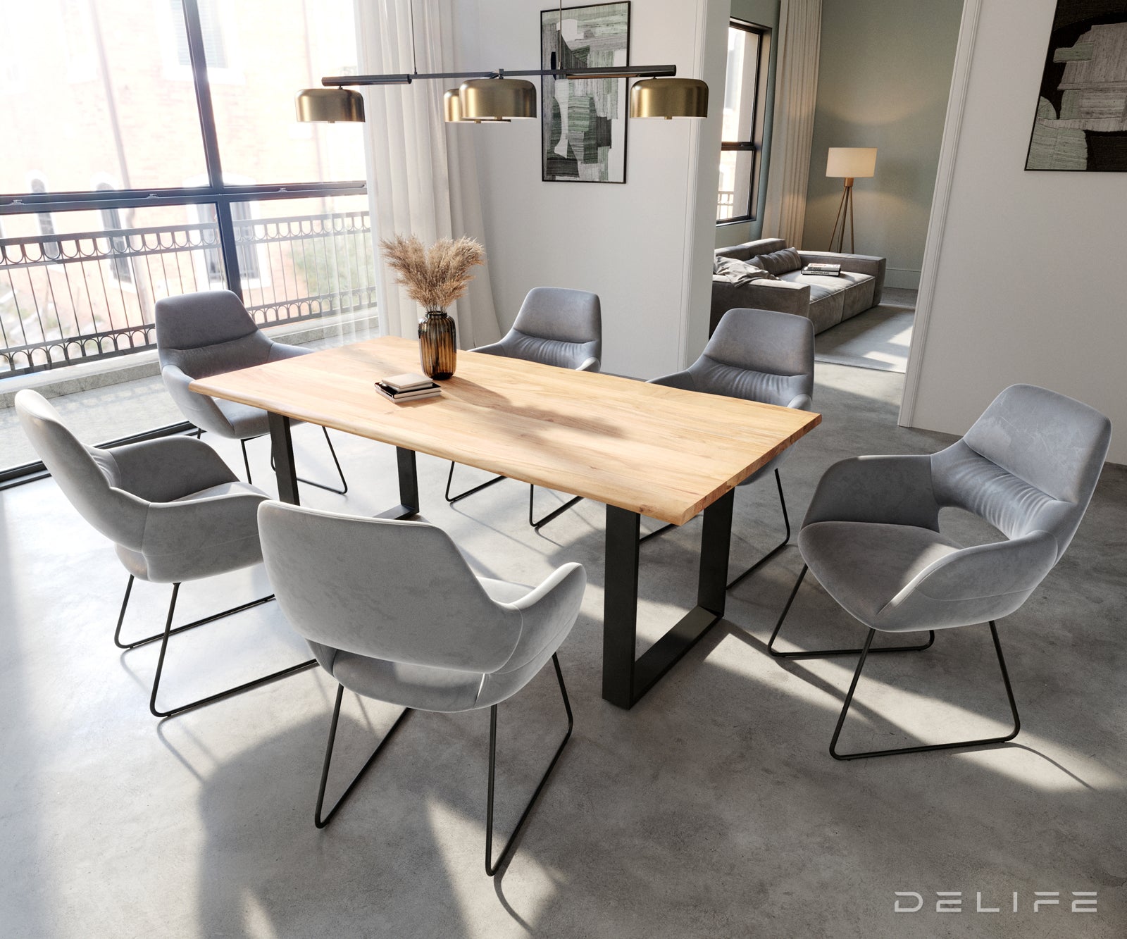 Jedilni stol Yago, Material: Žamet