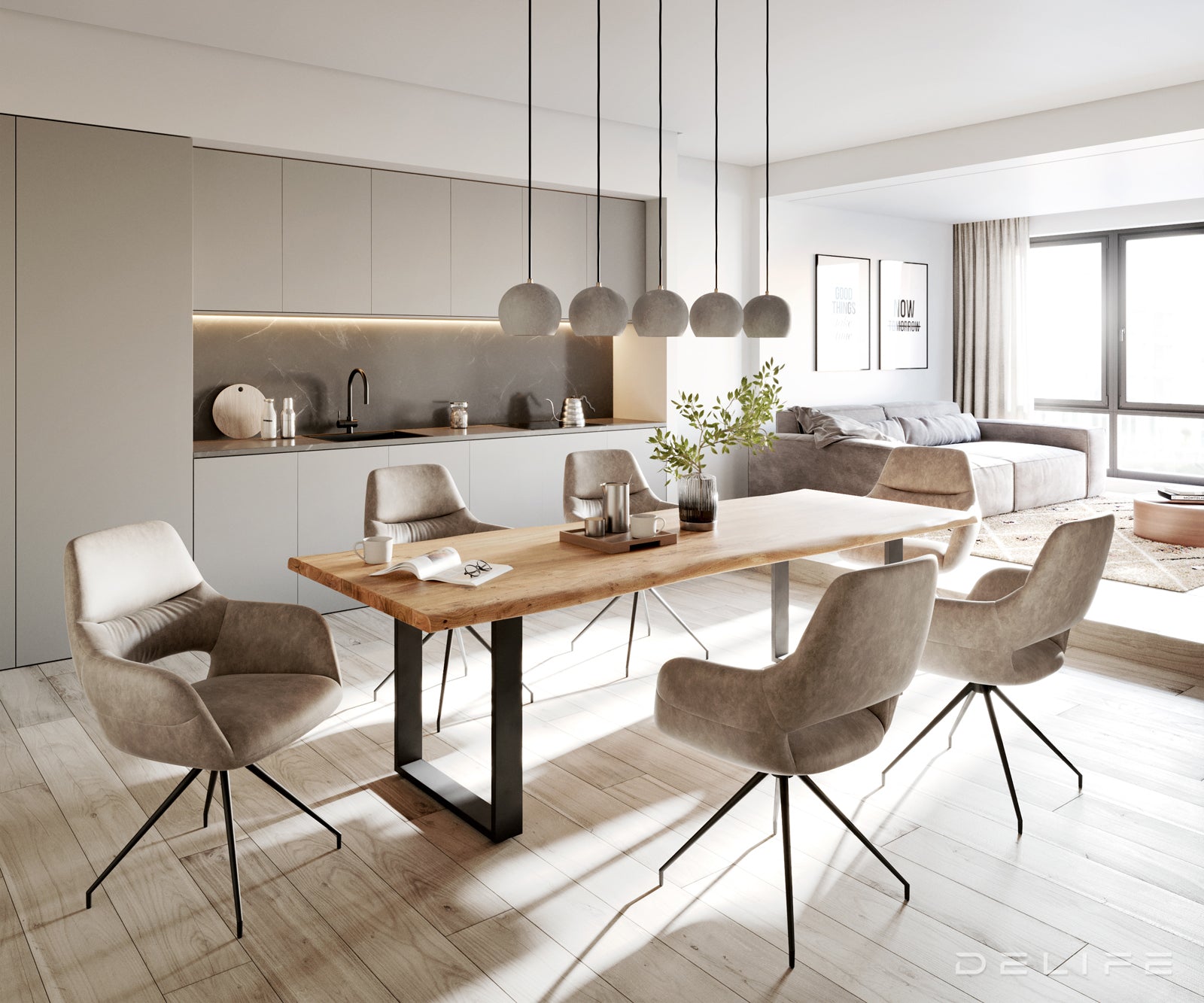 Jedilni stol Yago, Material: Mikrofibra