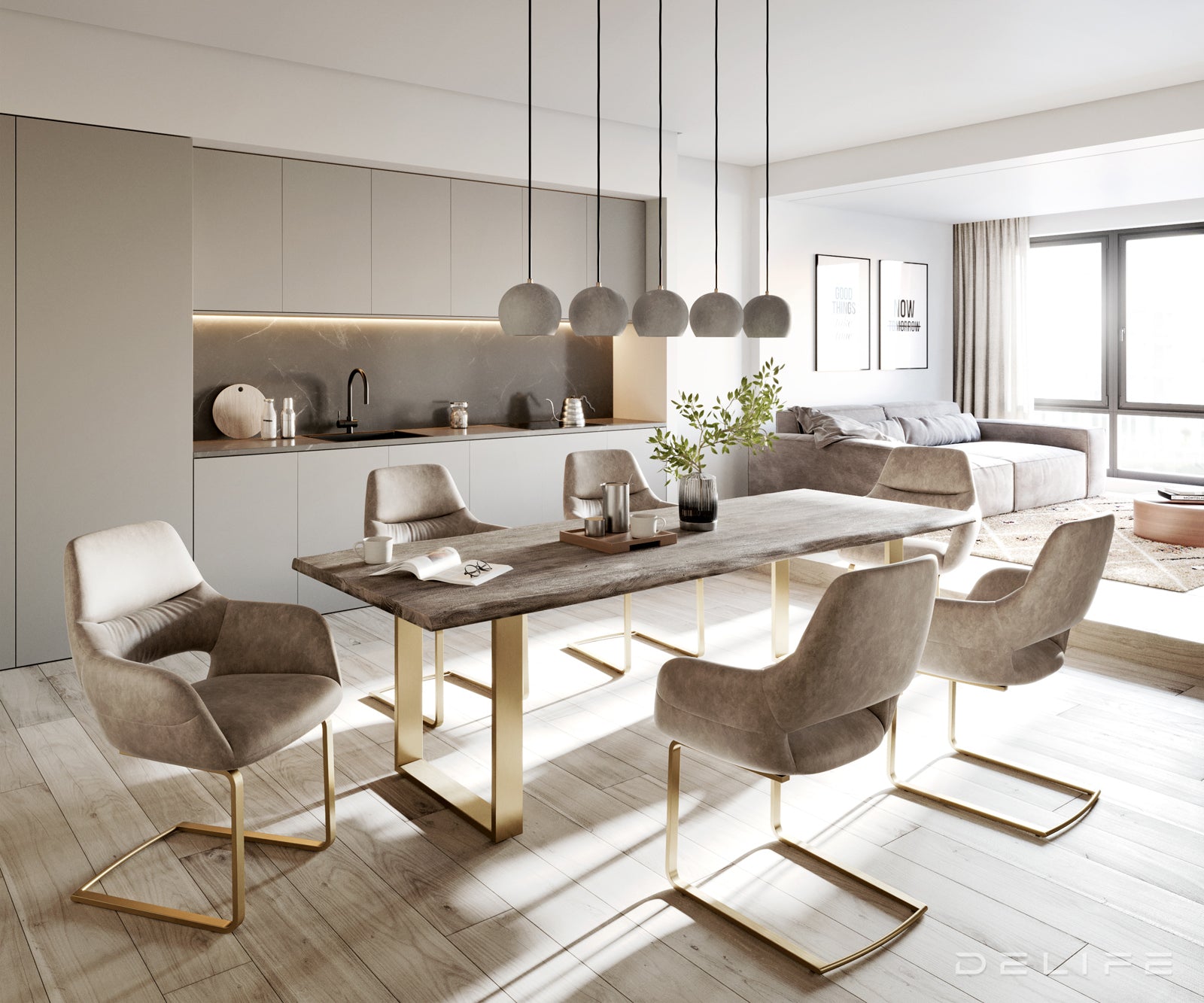 Jedilni stol Yago, Material: Mikrofibra