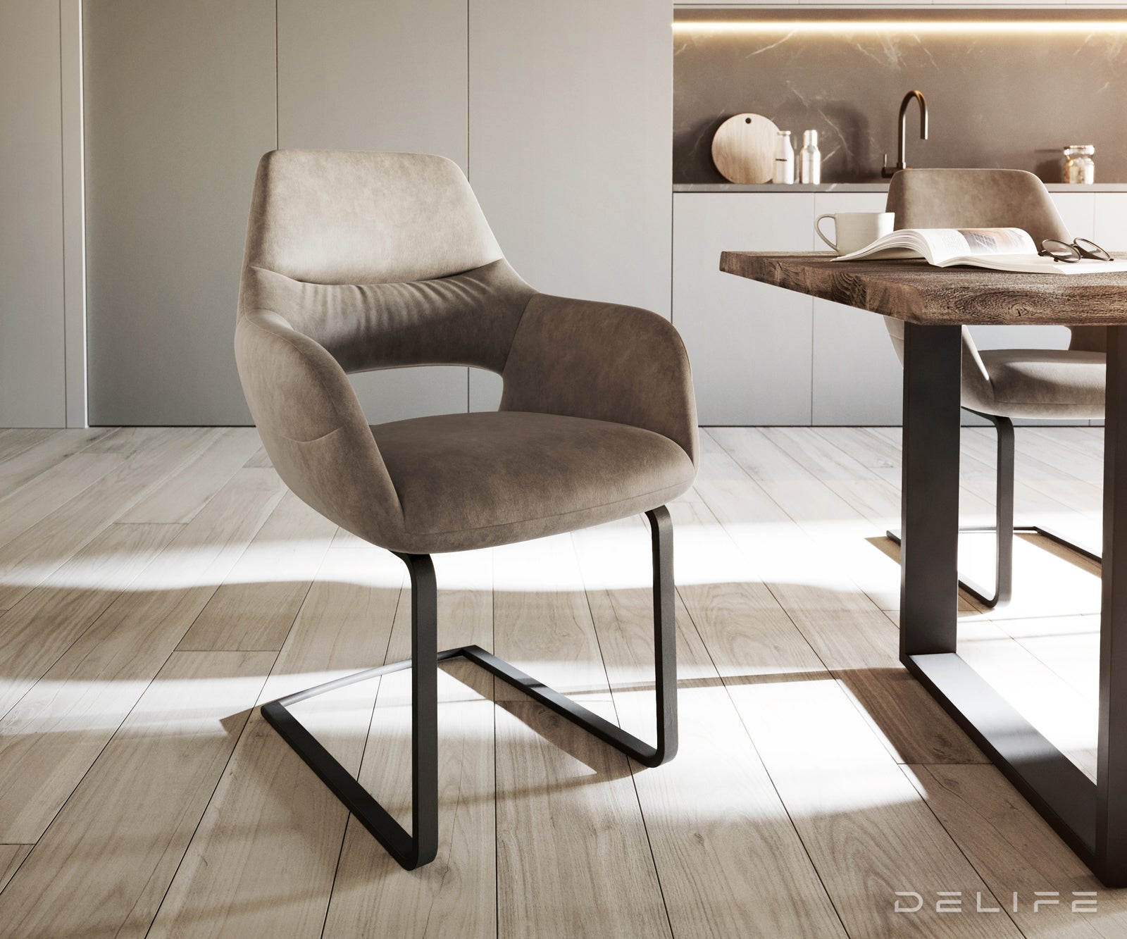 Jedilni stol Yago, Material: Mikrofibra