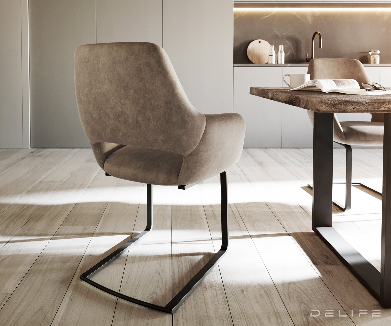 Jedilni stol Yago, Material: Mikrofibra