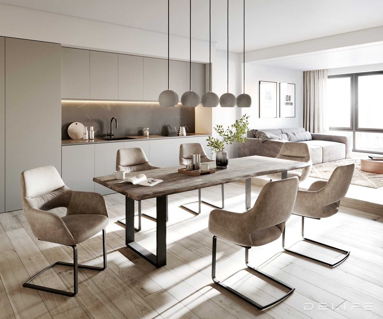 Jedilni stol Yago, Material: Mikrofibra