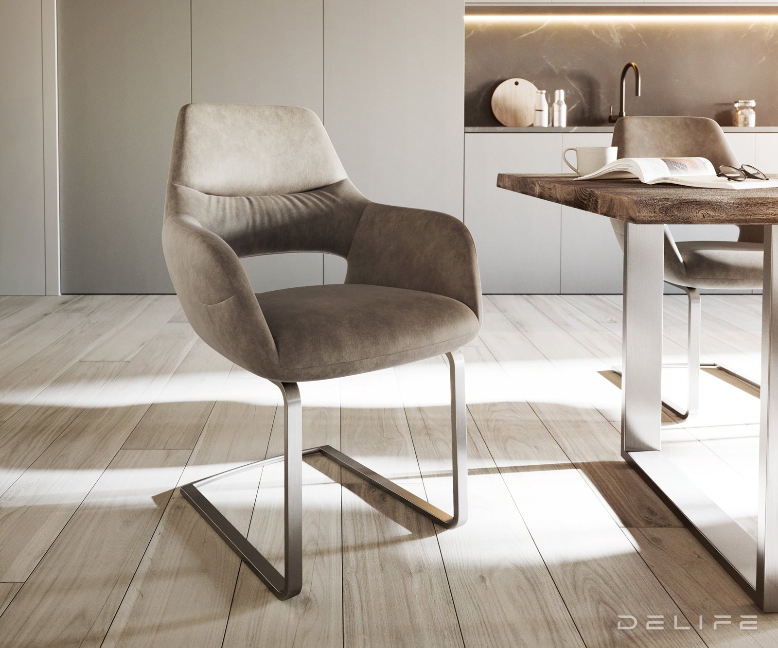 Jedilni stol Yago, Material: Mikrofibra