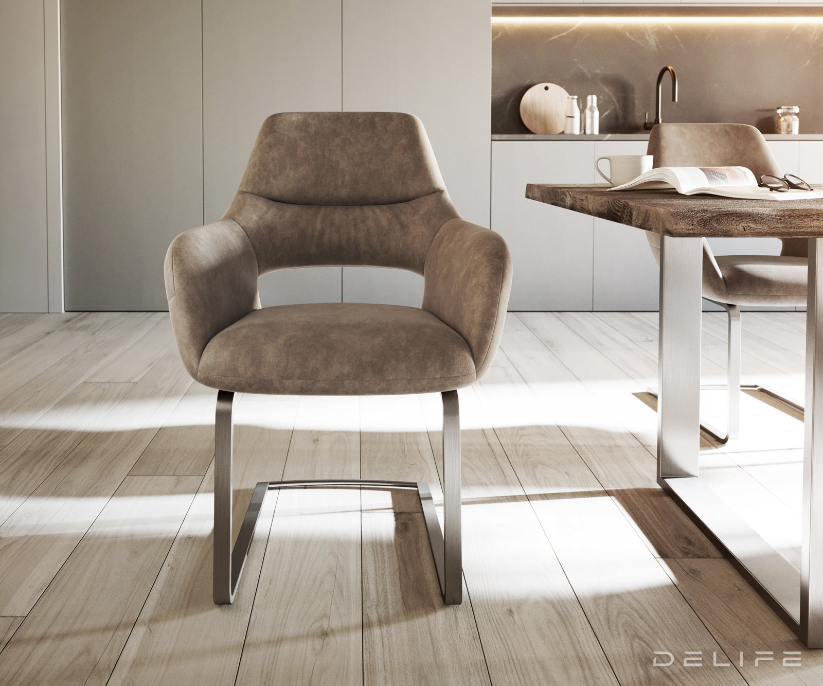 Jedilni stol Yago, Material: Mikrofibra