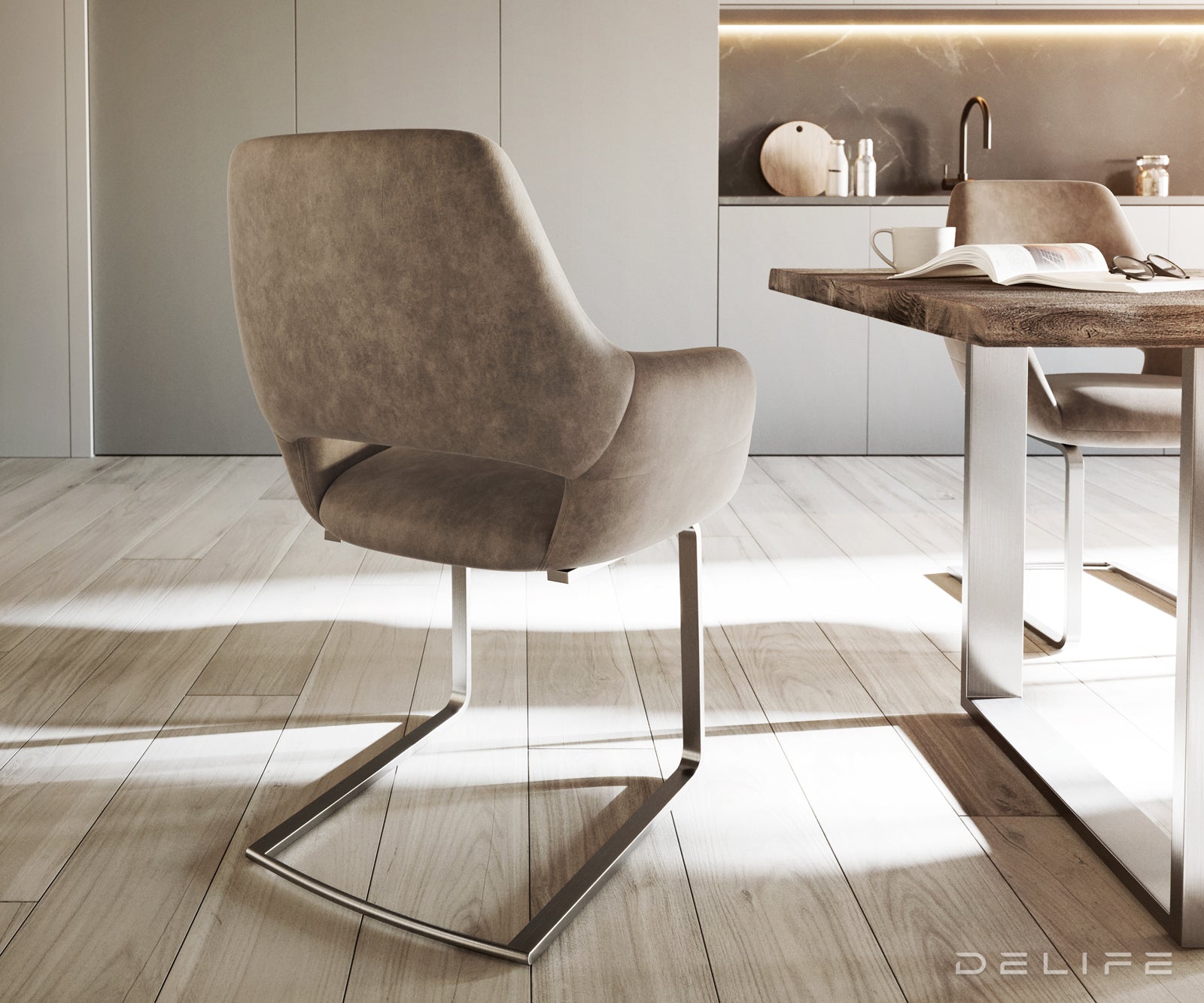 Jedilni stol Yago, Material: Mikrofibra