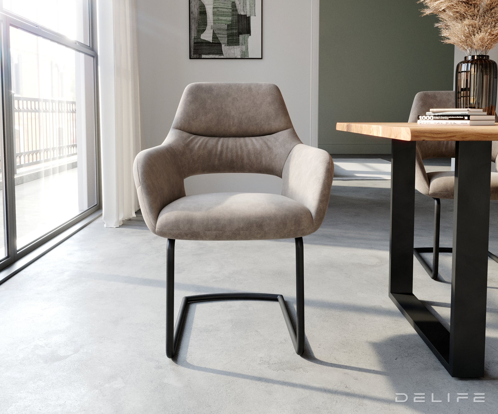 Jedilni stol Yago, Material: Mikrofibra