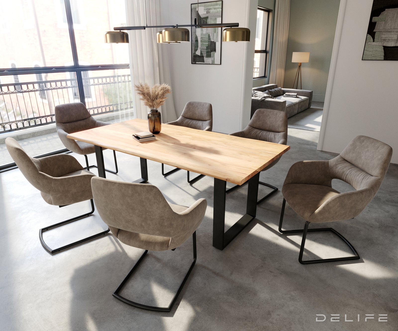 Jedilni stol Yago, Material: Mikrofibra