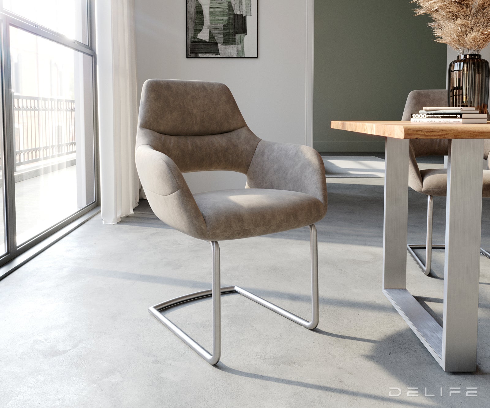 Jedilni stol Yago, Material: Mikrofibra