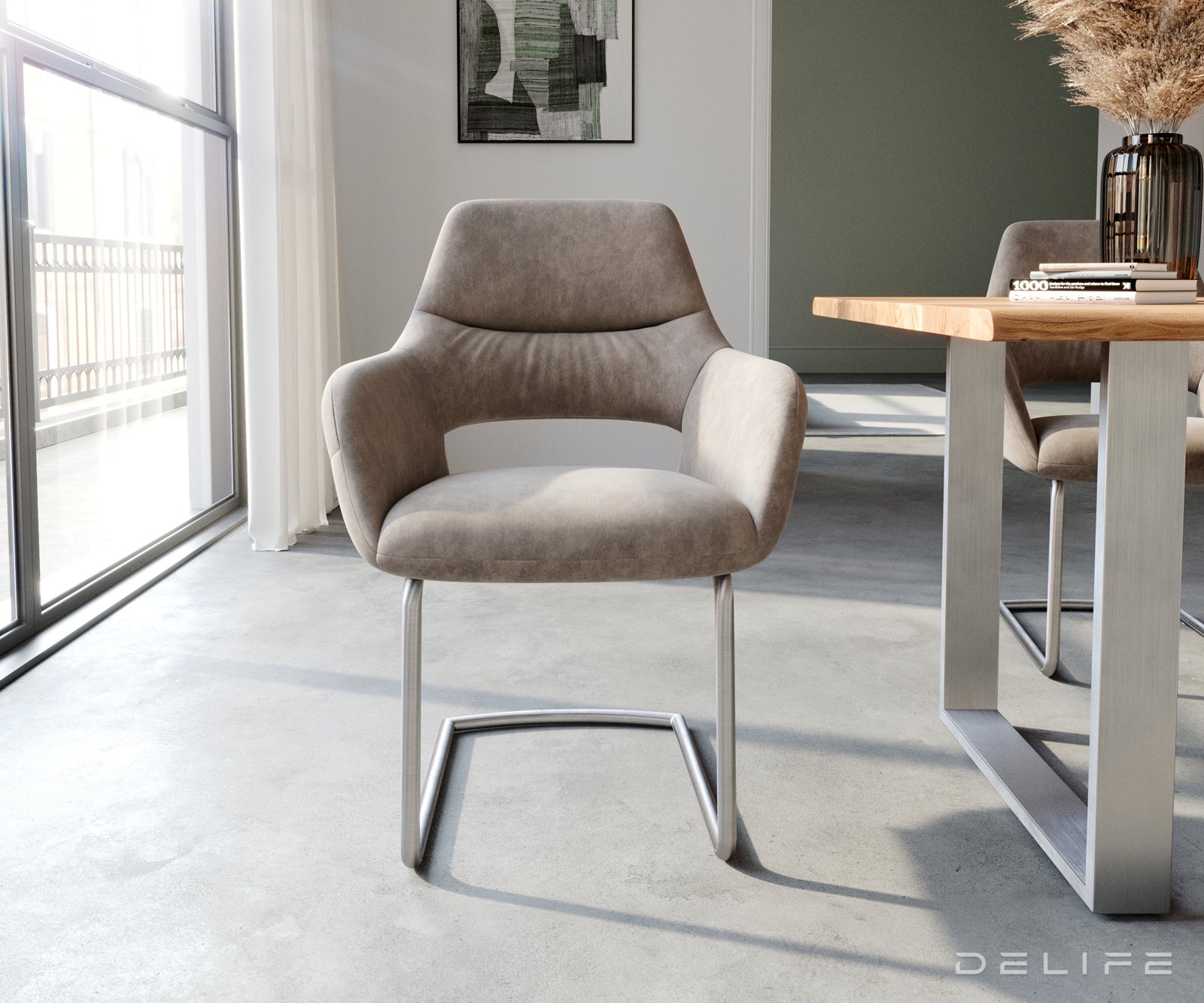 Jedilni stol Yago, Material: Mikrofibra