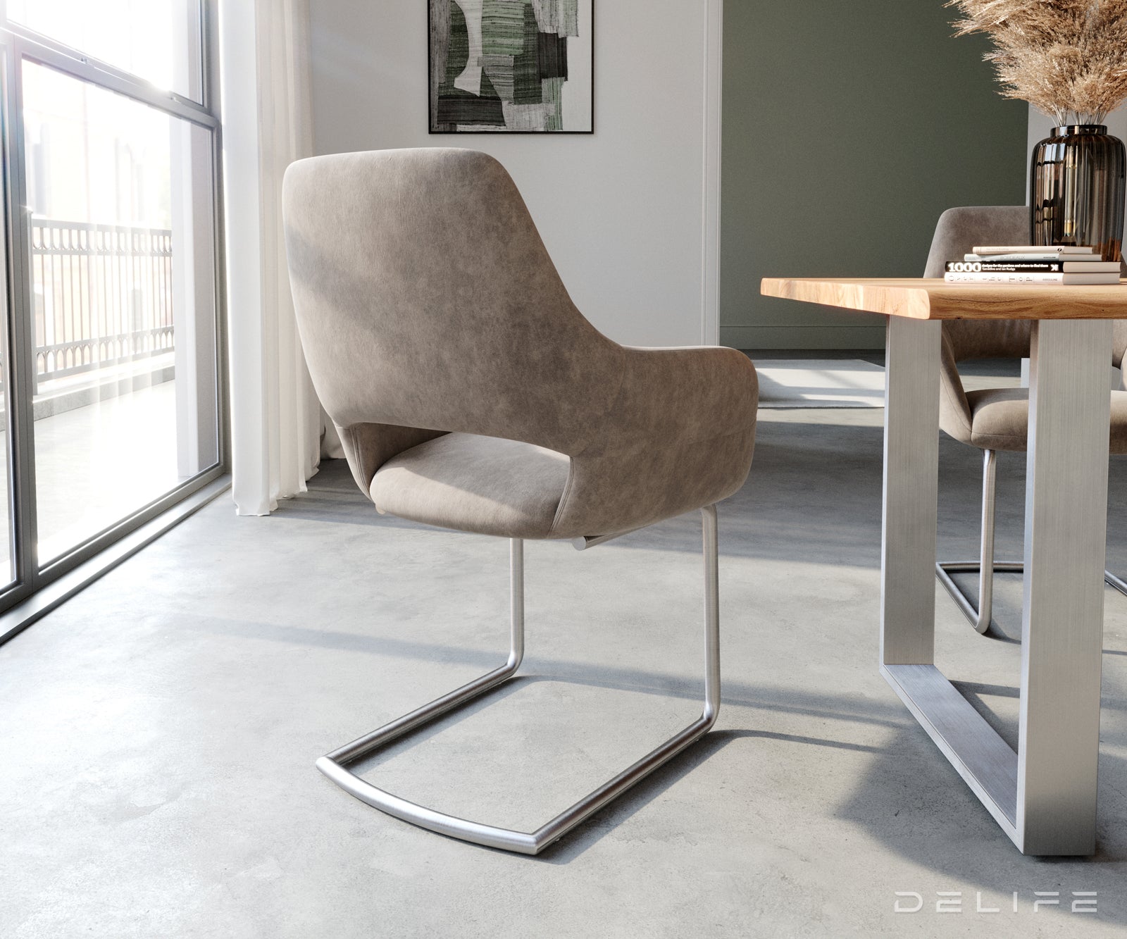 Jedilni stol Yago, Material: Mikrofibra