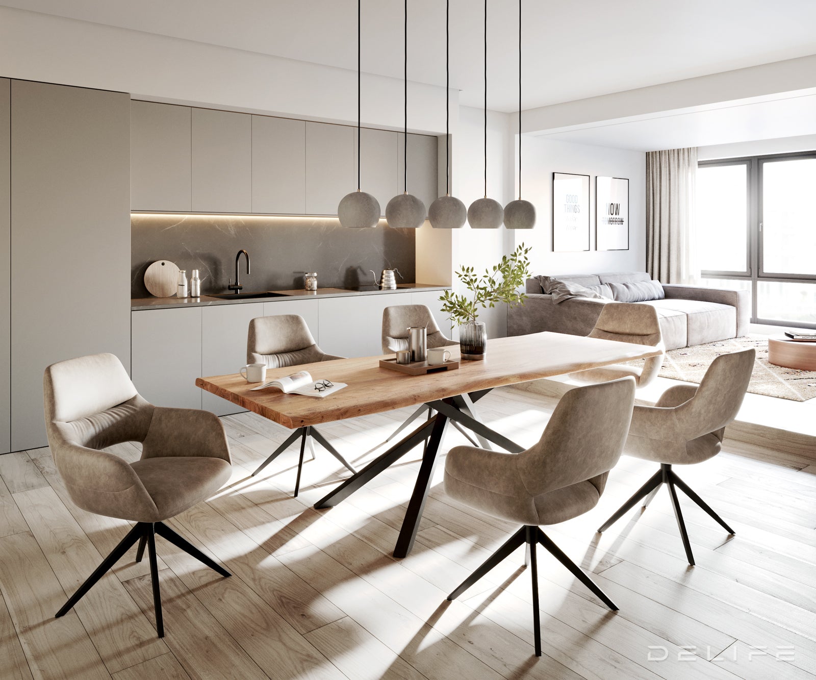 Jedilni stol Yago, Material: Mikrofibra