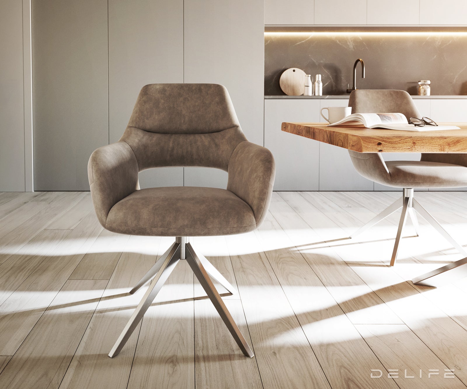 Jedilni stol Yago, Material: Mikrofibra