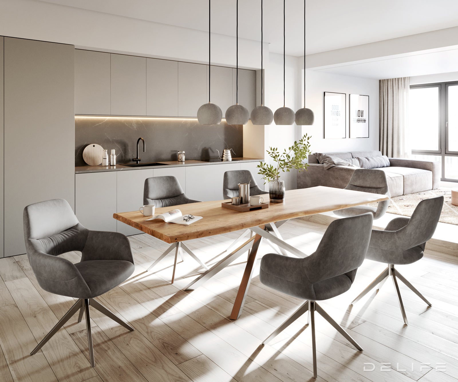 Jedilni stol Yago, Material: Mikrofibra