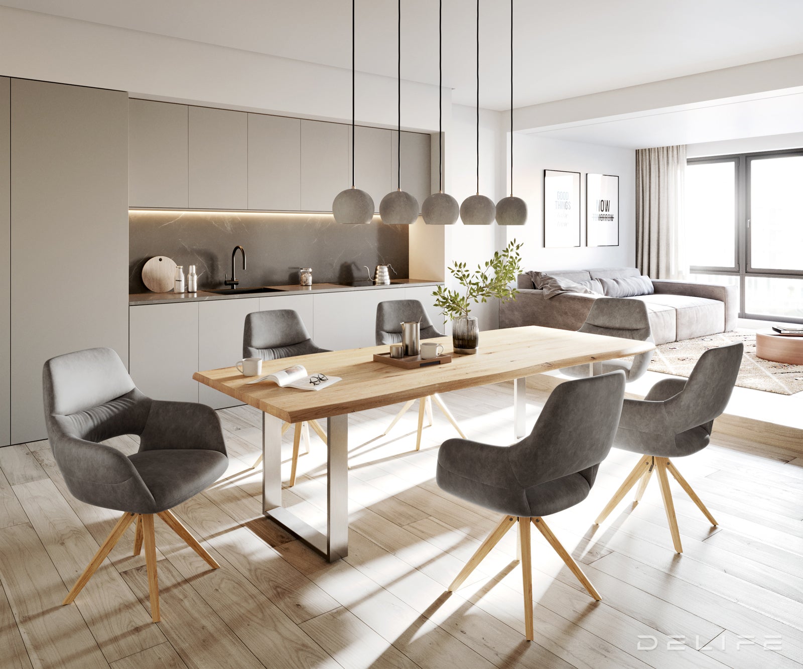 Jedilni stol Yago, Material: Mikrofibra