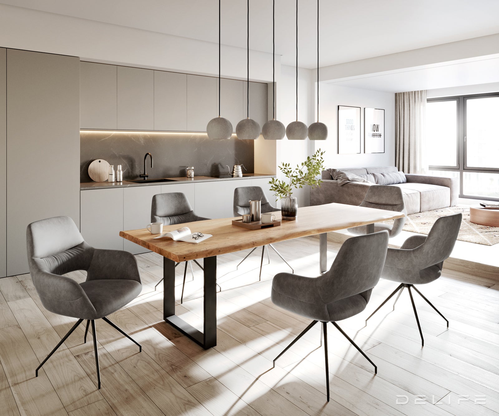 Jedilni stol Yago, Material: Mikrofibra