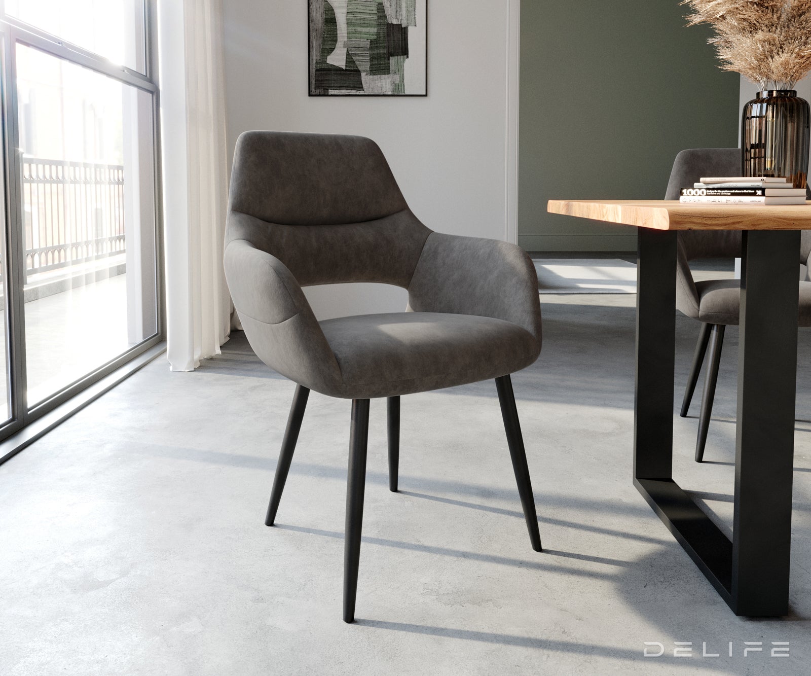 Jedilni stol Yago, Material: Mikrofibra