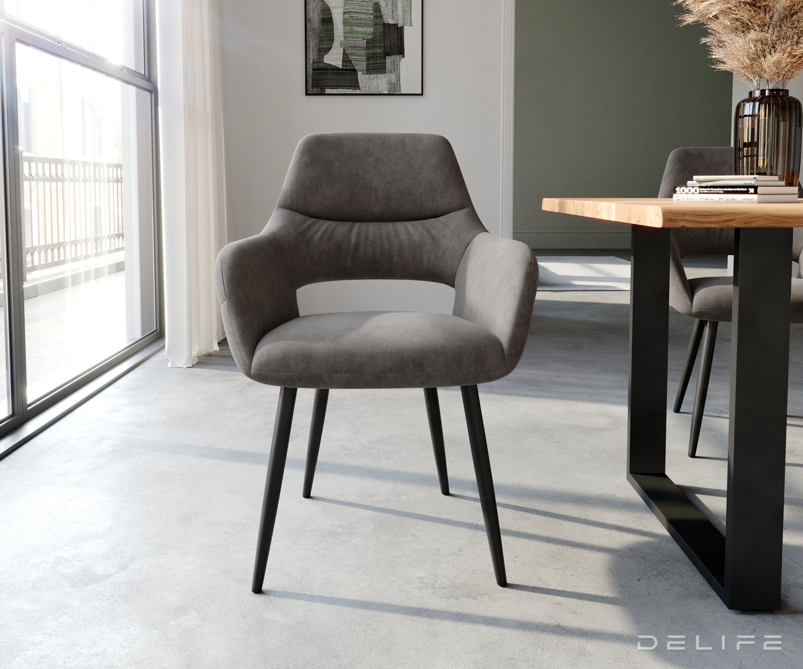 Jedilni stol Yago, Material: Mikrofibra