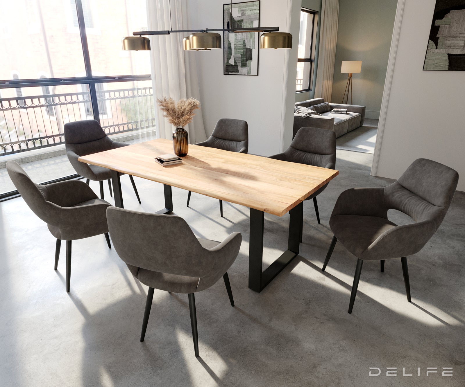 Jedilni stol Yago, Material: Mikrofibra