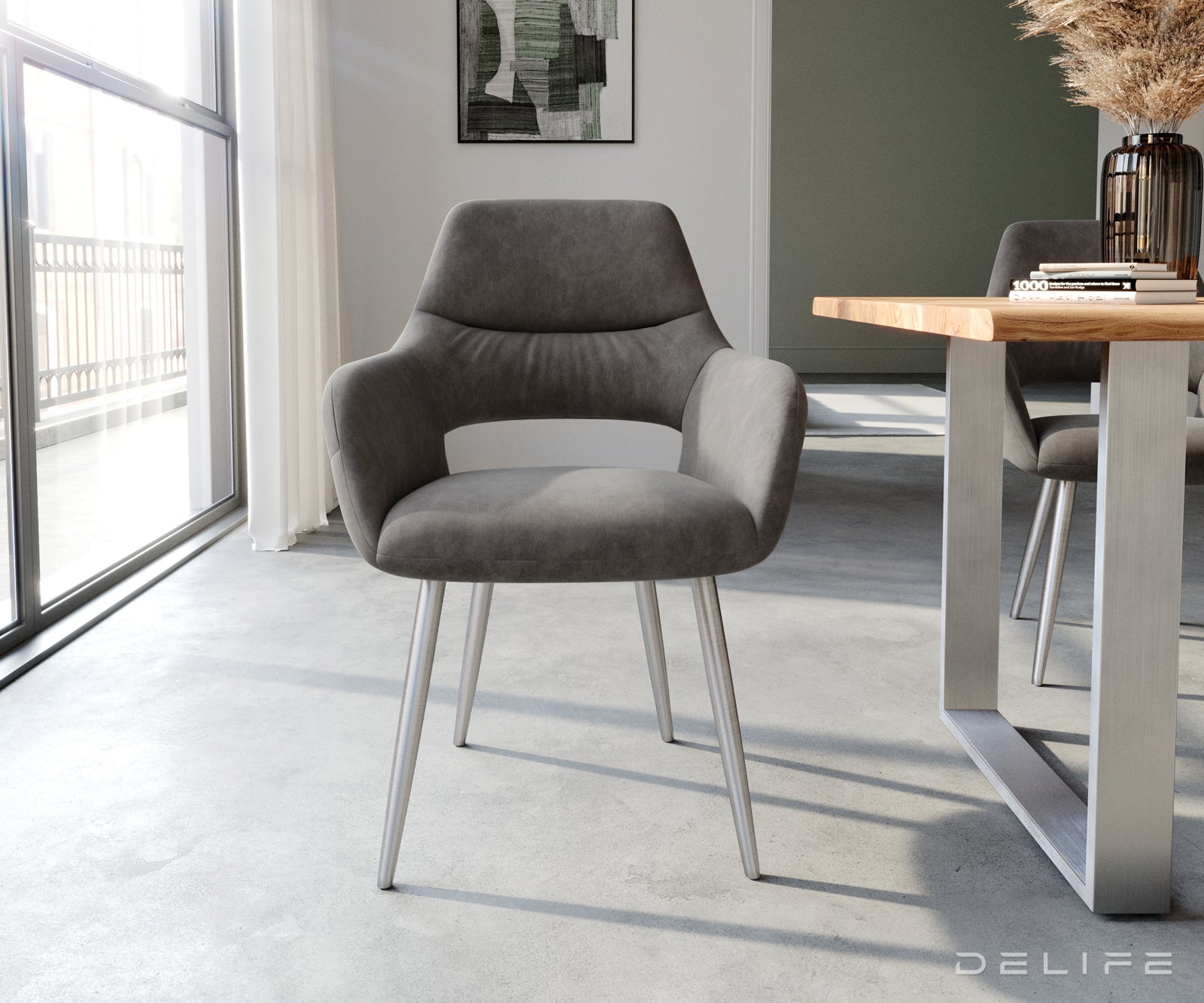 Jedilni stol Yago, Material: Mikrofibra