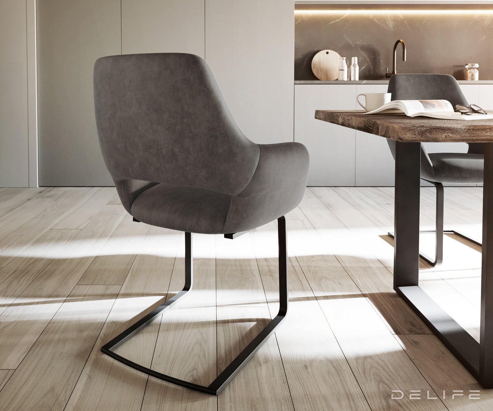 Jedilni stol Yago, Material: Mikrofibra