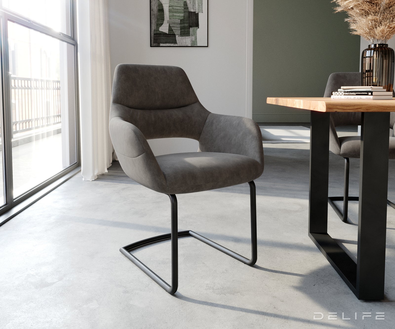 Jedilni stol Yago, Material: Mikrofibra