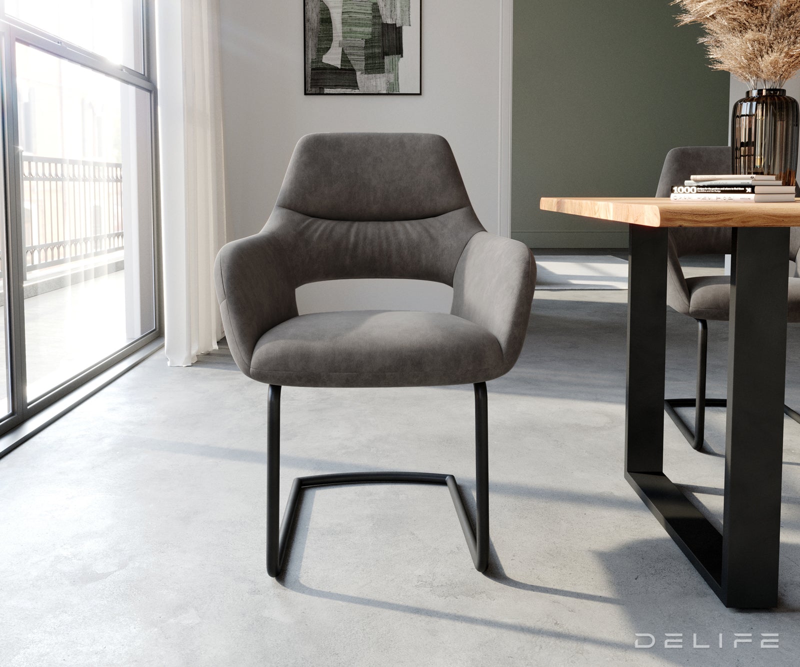 Jedilni stol Yago, Material: Mikrofibra