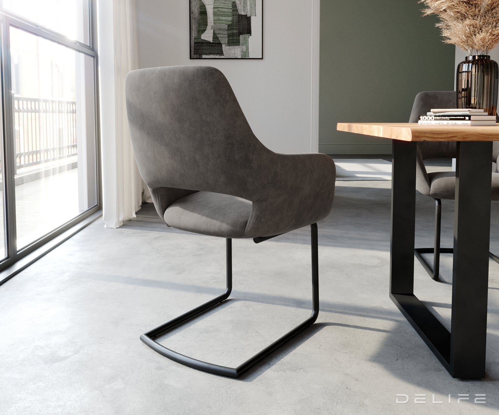 Jedilni stol Yago, Material: Mikrofibra