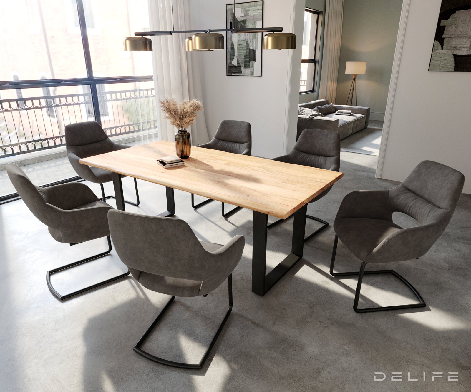 Jedilni stol Yago, Material: Mikrofibra