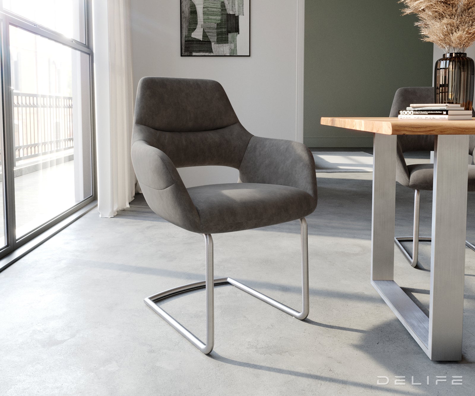 Jedilni stol Yago, Material: Mikrofibra