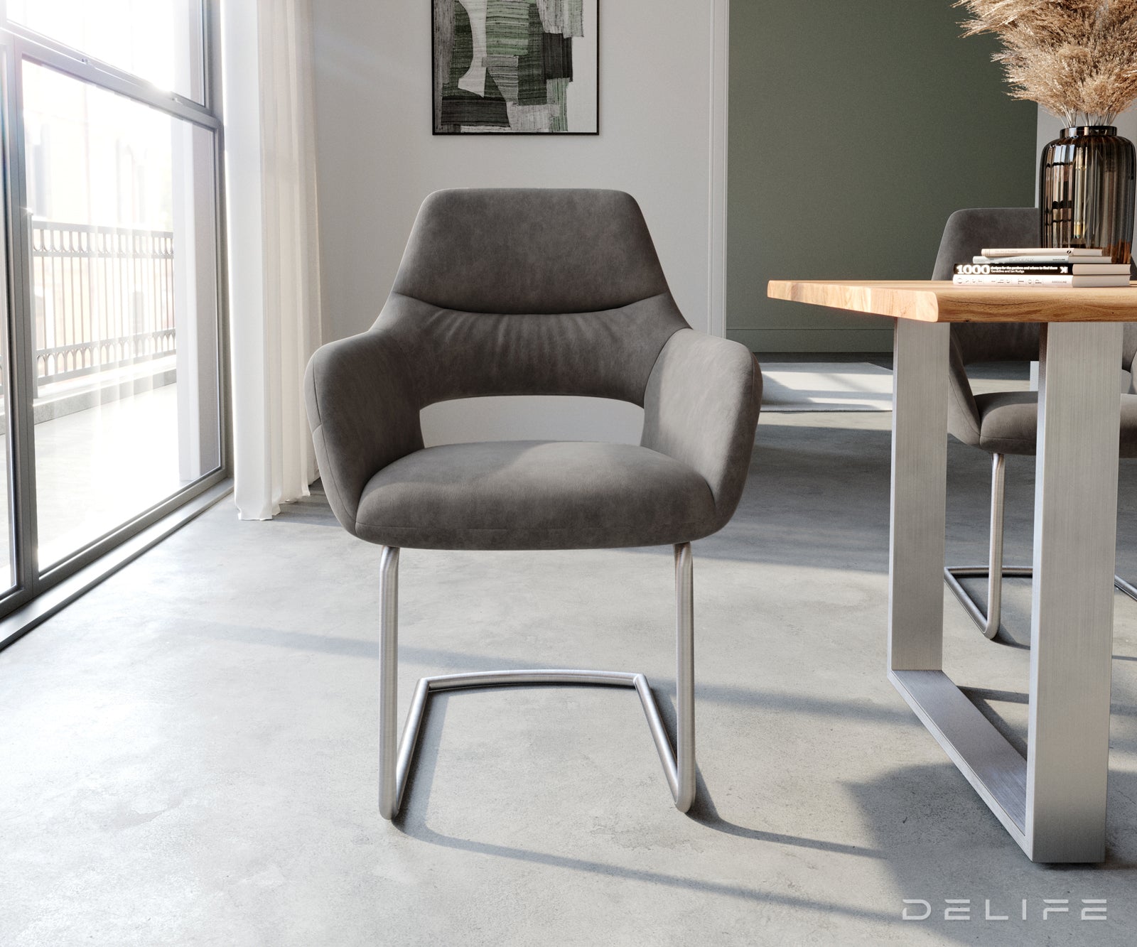 Jedilni stol Yago, Material: Mikrofibra