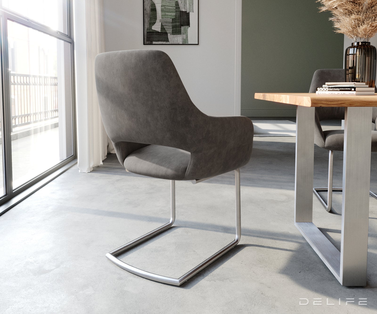 Jedilni stol Yago, Material: Mikrofibra