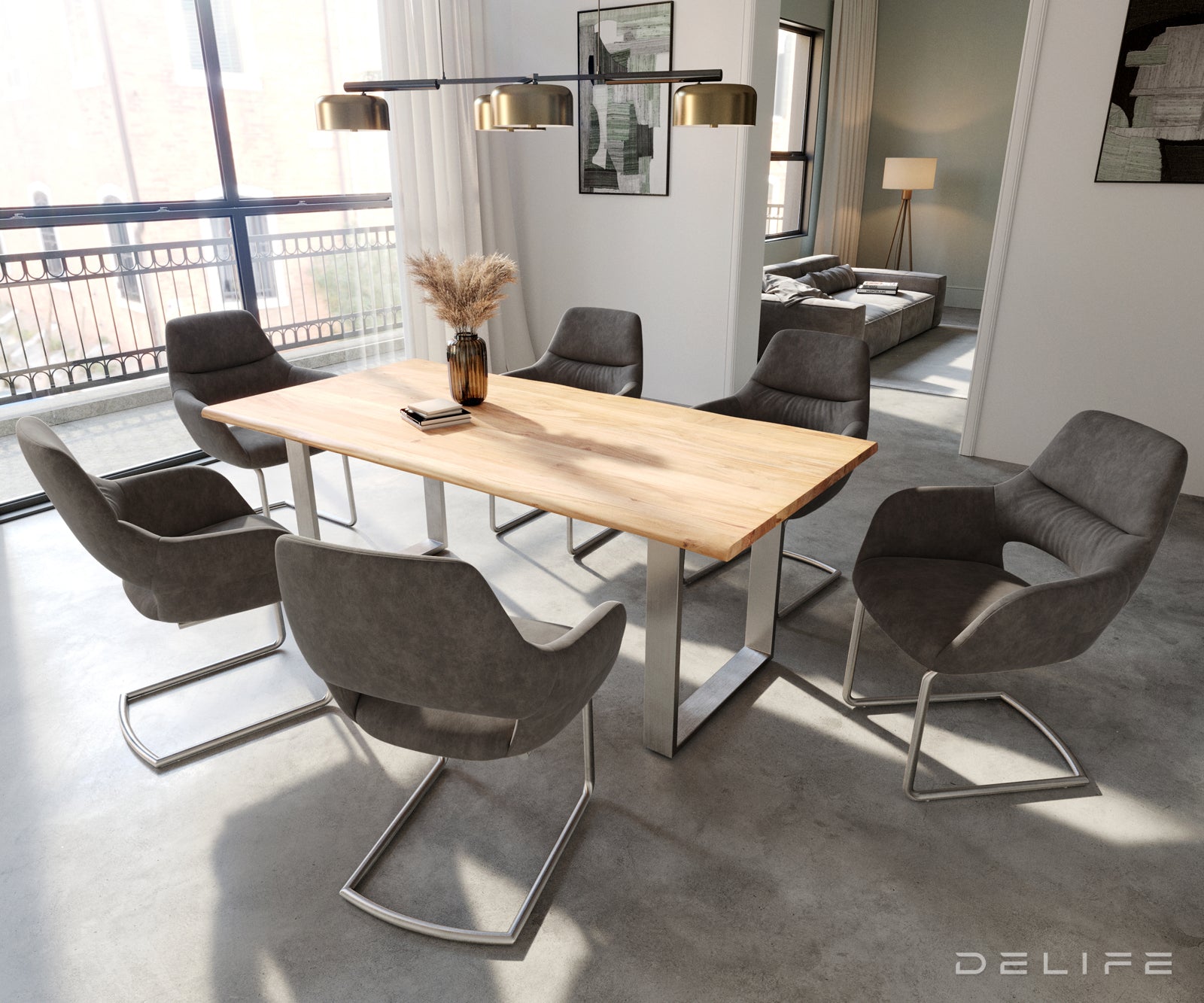 Jedilni stol Yago, Material: Mikrofibra