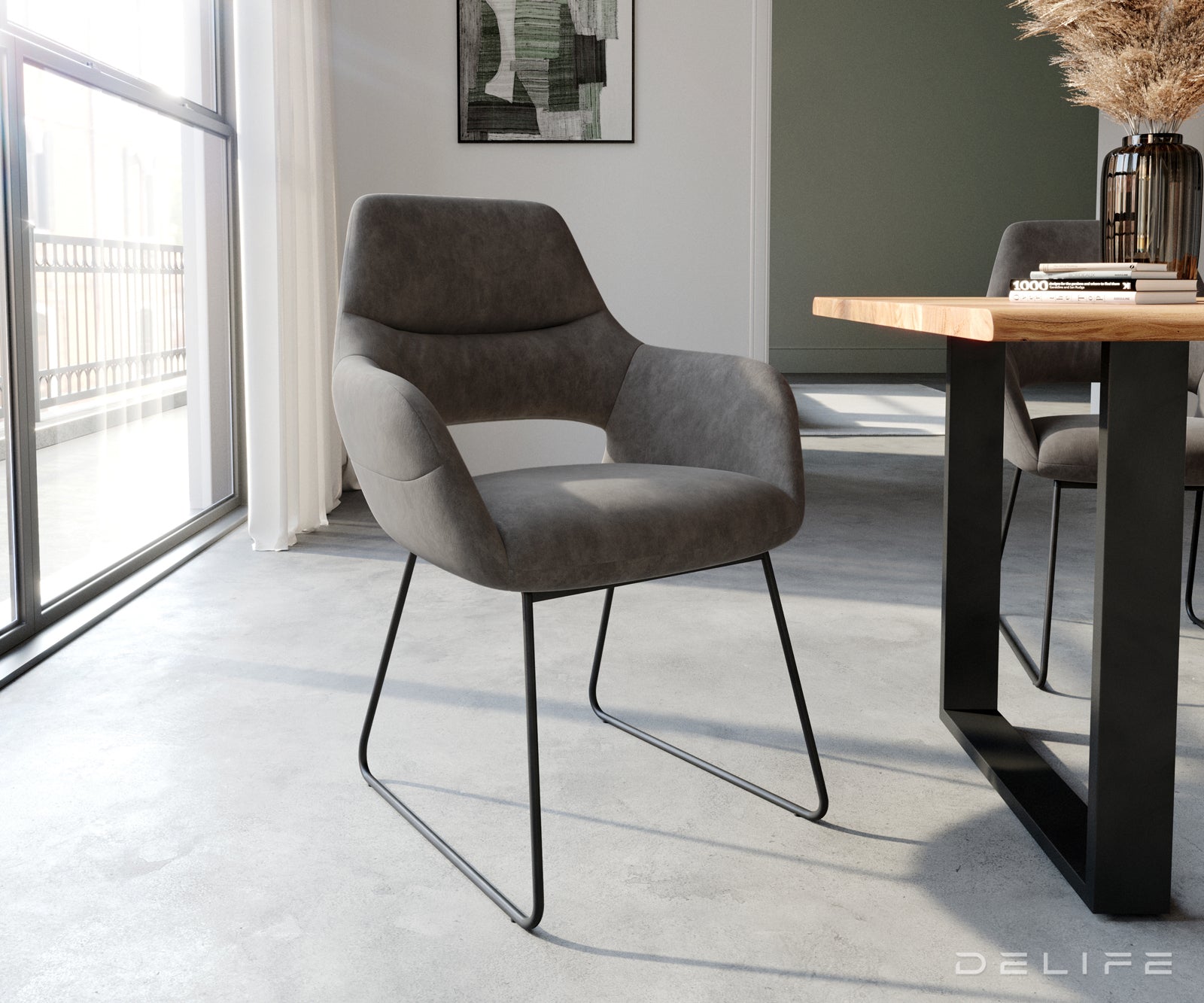 Jedilni stol Yago, Material: Mikrofibra