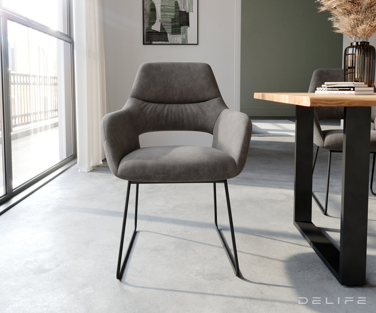 Jedilni stol Yago, Material: Mikrofibra