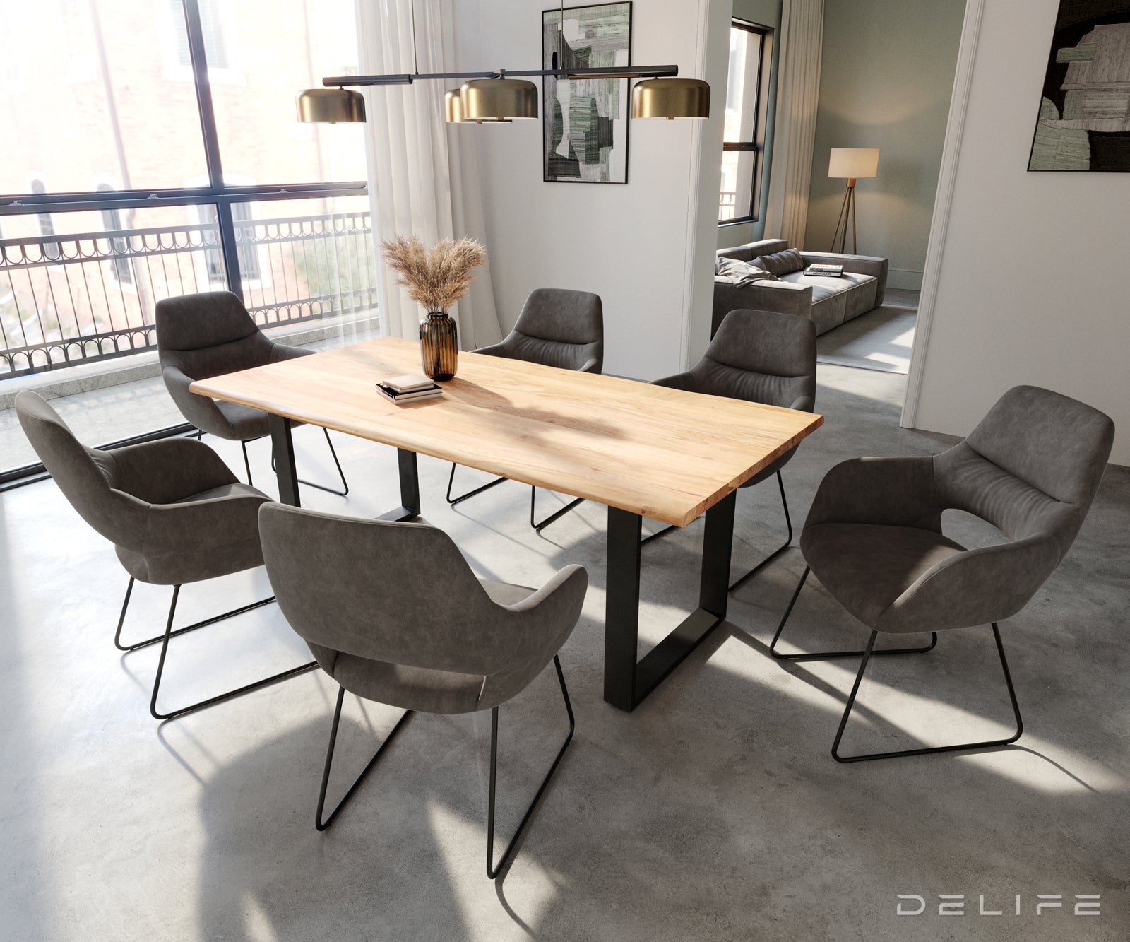 Jedilni stol Yago, Material: Mikrofibra