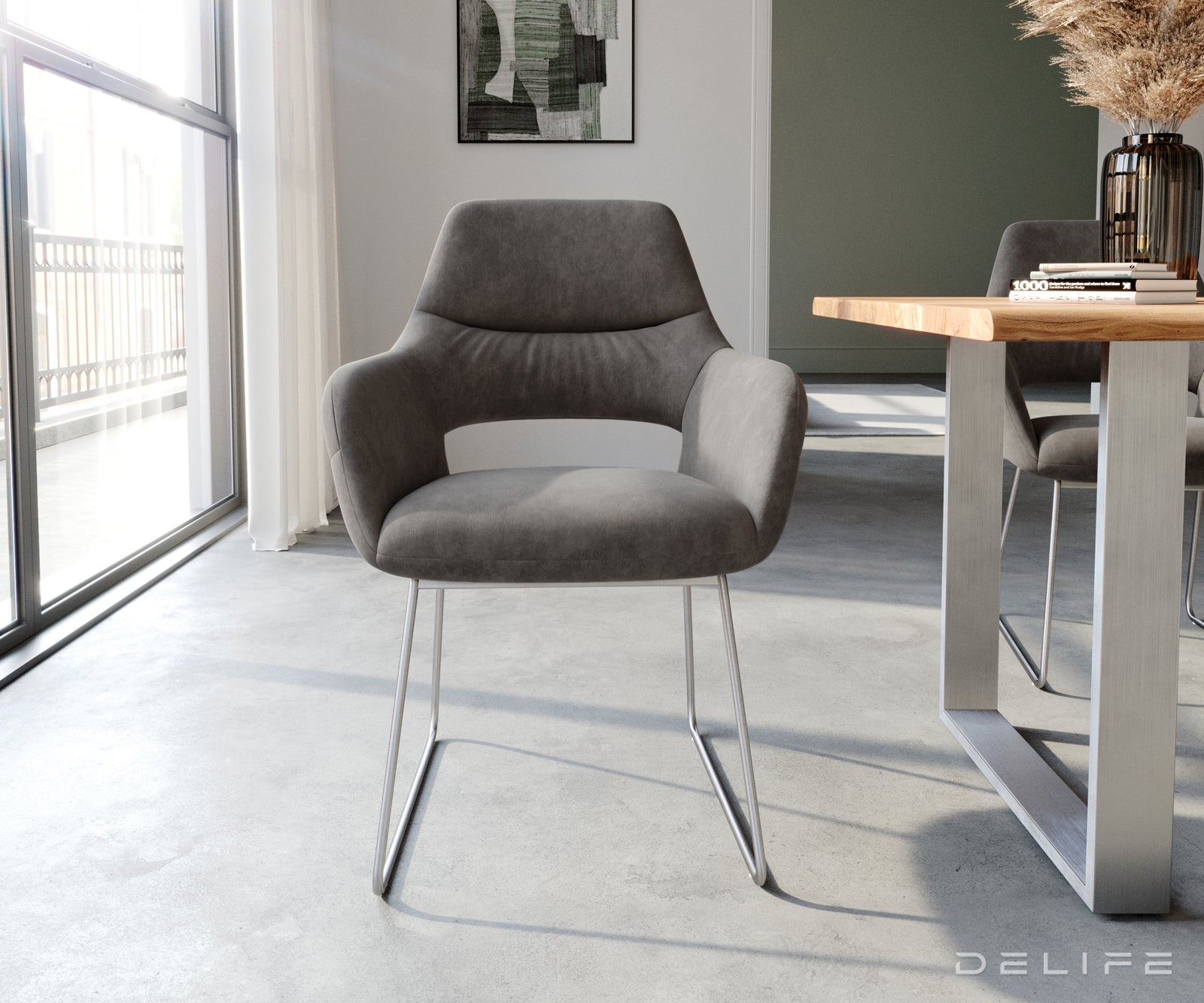 Jedilni stol Yago, Material: Mikrofibra