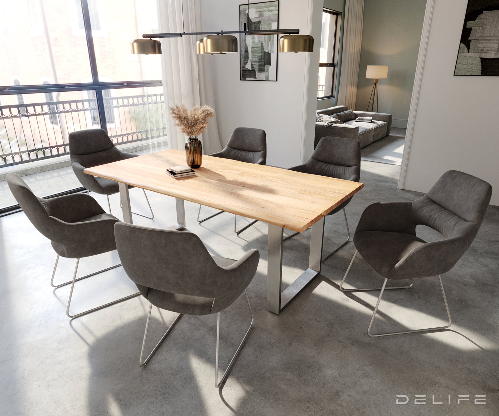 Jedilni stol Yago, Material: Mikrofibra