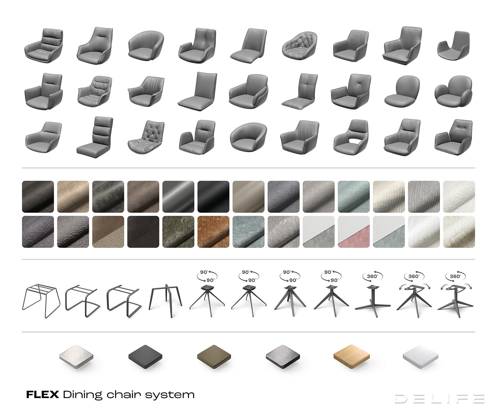 Jedilni stol Pejo, Material: Rebrasta tkanina