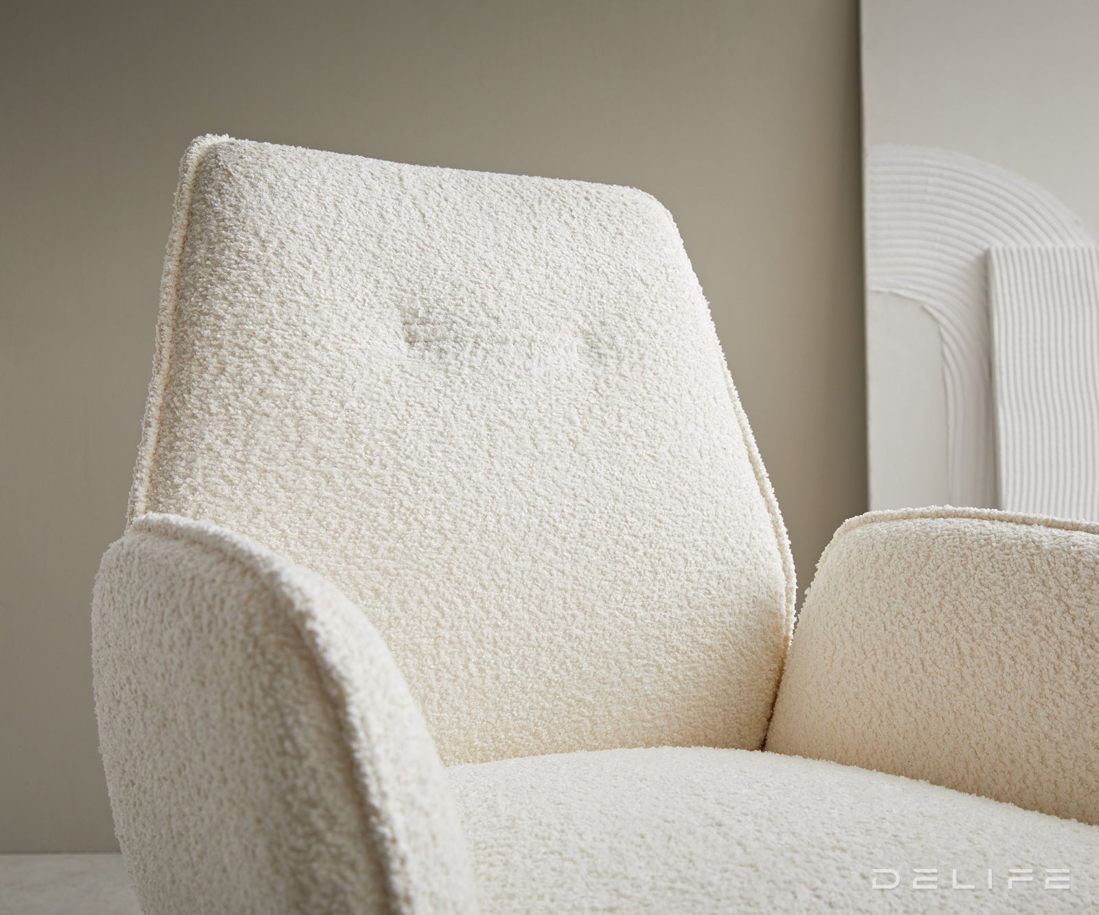 Jedilni stol Zoa, Material: Bukle tkanina