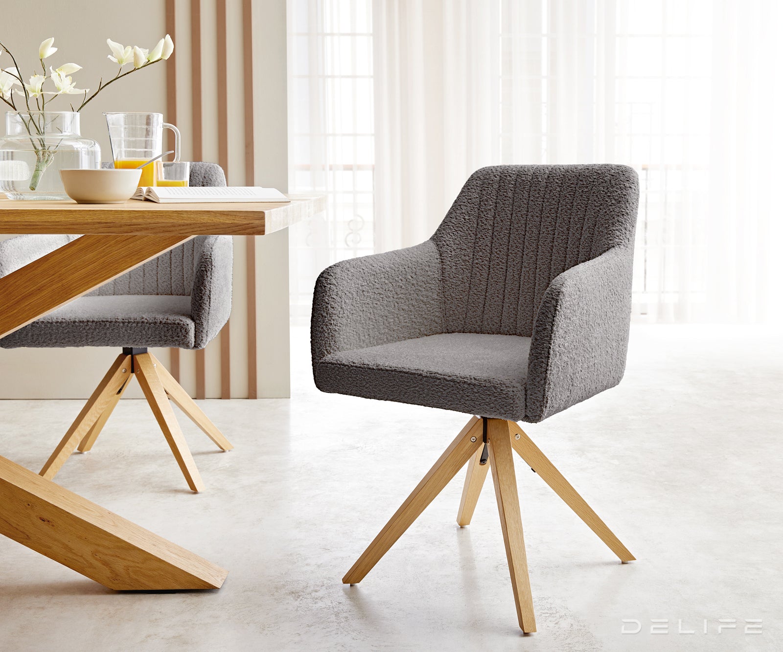 Jedilni stol Greg, Material: Bukle