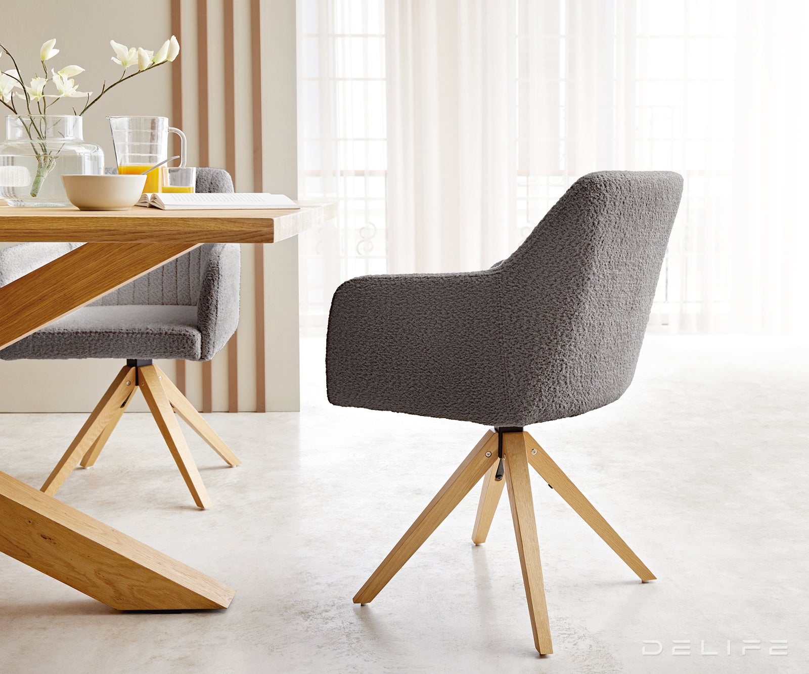 Jedilni stol Greg, Material: Bukle