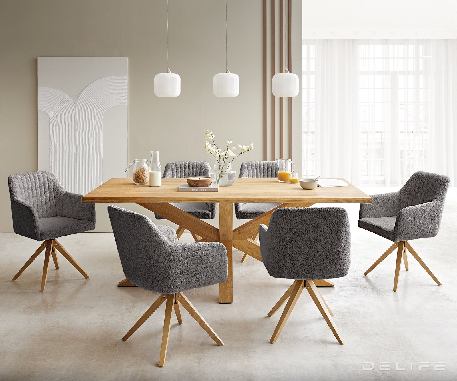 Jedilni stol Greg, Material: Bukle