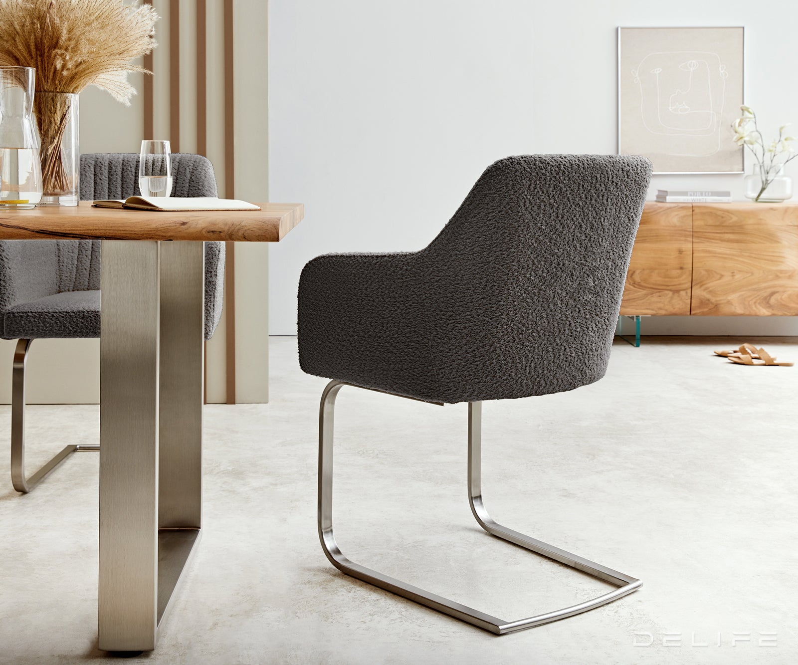 Jedilni stol Greg, Material: Bukle